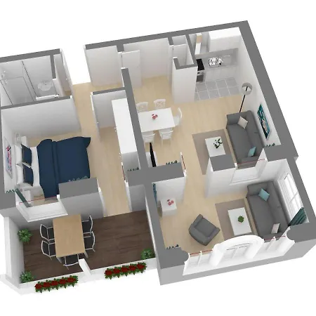 Ferienappartement-jasmund-11 公寓 *